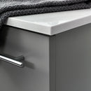 Fresca Lucera 24" Gray Wall Hung Undermount Sink Modern Bathroom Vanity with Medicine Cabinet FVN6124GR-UNS