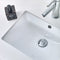 Fresca Lucera 36" White Wall Hung Undermount Sink Modern Bathroom Vanity with Medicine Cabinet - Right Version FVN6136WH-UNS-R