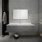 Fresca Lucera 60" Gray Wall Hung Single Undermount Sink Modern Bathroom Vanity with Medicine Cabinet FVN6160GR-UNS