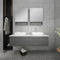 Fresca Lucera 60" Gray Wall Hung Double Vessel Sink Modern Bathroom Vanity with Medicine Cabinets FVN6160GR-VSL-D