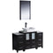 Fresca Torino 48" Espresso Modern Bathroom Vanity w/ 2 Side Cabinets & Vessel Sink FVN62-122412ES-VSL