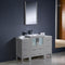 Fresca Torino 48" Gray Modern Bathroom Vanity w/ 2 Side Cabinets & Integrated Sink FVN62-122412GR-UNS