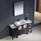 Fresca Torino 54" Espresso Modern Bathroom Vanity with 2 Side Cabinets and Integrated Sink FVN62-123012ES-UNS