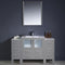 Fresca Torino 54" Gray Modern Bathroom Vanity with 2 Side Cabinets and Integrated Sink FVN62-123012GR-UNS