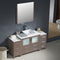 Fresca Torino 60" Gray Oak Modern Bathroom Vanity with 2 Side Cabinets and Vessel Sink FVN62-123612GO-VSL