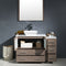 Fresca Torino 48" Gray Oak Modern Bathroom Vanity with Side Cabinet and Vessel Sink FVN62-3612GO-VSL