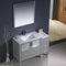 Fresca Torino 48" Gray Modern Bathroom Vanity with Side Cabinet and Integrated Sink FVN62-3612GR-UNS