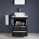 Fresca Torino 24" Espresso Modern Bathroom Vanity with Vessel Sink FVN6224ES-VSL