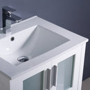 Fresca Torino 24" White Modern Bathroom Vanity with Integrated Sink FVN6224WH-UNS