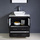 Fresca Torino 30" Espresso Modern Bathroom Vanity with Vessel Sink FVN6230ES-VSL