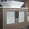 Fresca Torino 30" Gray Oak Modern Bathroom Vanity with Vessel Sink FVN6230GO-VSL