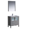 Fresca Torino 30" Gray Modern Bathroom Vanity w/ Integrated Sink FVN6230GR-UNS