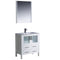 Fresca Torino 30" White Modern Bathroom Vanity w/ Integrated Sink FVN6230WH-UNS