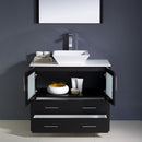 Fresca Torino 36" Espresso Modern Bathroom Vanity with Vessel Sink FVN6236ES-VSL