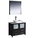 Fresca Torino 36" Espresso Modern Bathroom Vanity w/ Vessel Sink FVN6236ES-VSL