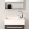 Fresca Pulito 16" Small Gray Oak Modern Bathroom Vanity with Tall Mirror FVN8002GO