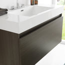 Fresca Mezzo 39" Gray Oak Modern Bathroom Vanity with Medicine Cabinet FVN8010GO