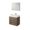 Fresca Livello 30" Gray Oak Modern Bathroom Vanity w/ Medicine Cabinet FVN8030GO