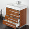 Fresca Livello 30" Teak Modern Bathroom Vanity with Medicine Cabinet FVN8030TK