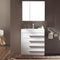 Fresca Livello 30" White Modern Bathroom Vanity with Medicine Cabinet FVN8030WH