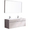 Fresca Largo 57" White Modern Bathroom Vanity w/ Wavy Double Sinks FVN8040WH