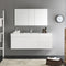 Fresca Mezzo 60" White Wall Hung Single Sink Modern Bathroom Vanity with Medicine Cabinet FVN8041WH