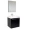 Fresca Alto 23" Black Modern Bathroom Vanity w/ Medicine Cabinet FVN8058BW