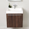Fresca Alto 23" Walnut Modern Bathroom Vanity with Medicine Cabinet FVN8058GW
