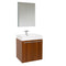 Fresca Alto 23" Teak Modern Bathroom Vanity w/ Medicine Cabinet FVN8058TK