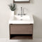 Fresca Potenza 28" Gray Oak Modern Bathroom Vanity with Pop Open Drawer FVN8070GO