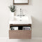 Fresca Potenza 28" Gray Oak Modern Bathroom Vanity with Pop Open Drawer FVN8070GO