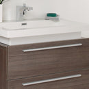 Fresca Medio 32" Gray Oak Modern Bathroom Vanity with Medicine Cabinet FVN8080GO