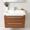 Fresca Medio 32" Teak Modern Bathroom Vanity with Medicine Cabinet FVN8080TK