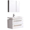 Fresca Medio 32" White Modern Bathroom Vanity w/ Medicine Cabinet FVN8080WH