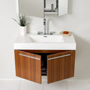 Fresca Vista 36" Teak Modern Bathroom Vanity with Medicine Cabinet FVN8090TK
