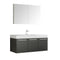 Fresca Vista 48" Black Wall Hung Modern Bathroom Vanity w/ Medicine Cabinet FVN8092BW