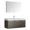 Fresca Vista 48" Gray Oak Wall Hung Modern Bathroom Vanity w/ Medicine Cabinet FVN8092GO