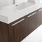 Fresca Vista 48" Walnut Wall Hung Modern Bathroom Vanity with Medicine Cabinet FVN8092GW