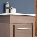 Fresca Allier 16" Gray Oak Modern Bathroom Vanity with Mirror FVN8118GO