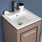 Fresca Allier 16" Gray Oak Modern Bathroom Vanity with Mirror FVN8118GO