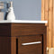 Fresca Allier 16" Wenge Brown Modern Bathroom Vanity with Mirror FVN8118WG