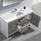 Fresca Allier Rio 60" Ash Gray Single Sink Modern Bathroom Vanity with Medicine Cabinet FVN8119HA-S