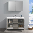 Fresca Allier Rio 48" Ash Gray Single Sink Modern Bathroom Vanity with Medicine Cabinet FVN8148HA