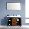 Fresca Allier 48" Wenge Brown Modern Bathroom Vanity with Mirror FVN8148WG