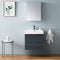 Fresca Valencia 24" Dark Slate Gray Wall Hung Modern Bathroom Vanity with Medicine Cabinet FVN8324GG