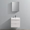 Fresca Valencia 24" Glossy White Wall Hung Modern Bathroom Vanity with Medicine Cabinet FVN8324WH