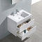 Fresca Valencia 30" Glossy White Wall Hung Modern Bathroom Vanity with Medicine Cabinet FVN8330WH