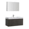 Fresca Valencia 48" Gray Oak Wall Hung Modern Bathroom Vanity w/ Medicine Cabinet FVN8348GO