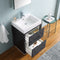 Fresca Valencia 24" Dark Slate Gray Free Standing Modern Bathroom Vanity with Medicine Cabinet FVN8424GG