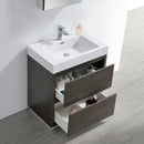 Fresca Valencia 30" Gray Oak Free Standing Modern Bathroom Vanity with Medicine Cabinet FVN8430GO